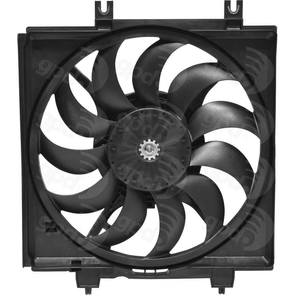 GLOBAL PARTS - Engine Cooling Fan Assembly (Right) - GBP 2812072