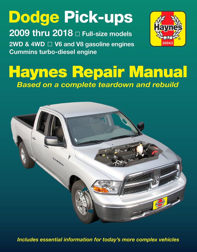Haynes 30043 Repair Manual For Dodge