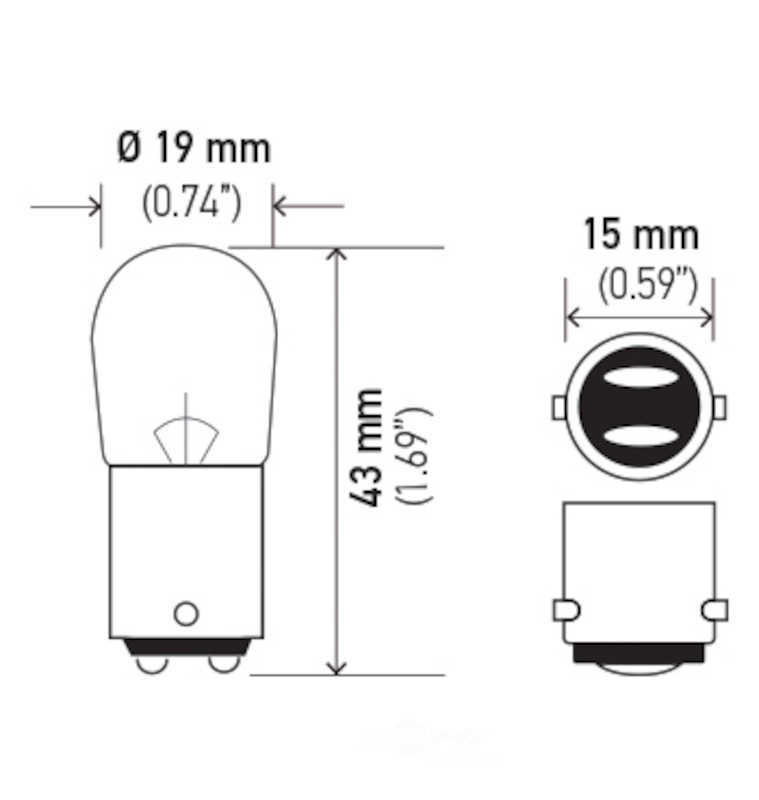 HELLA - Luggage Compartment Light Bulb - HLA 1004
