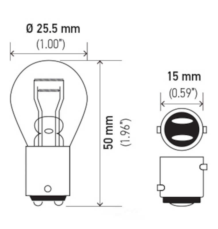 HELLA - Parking Light Bulb - HLA 1157NA