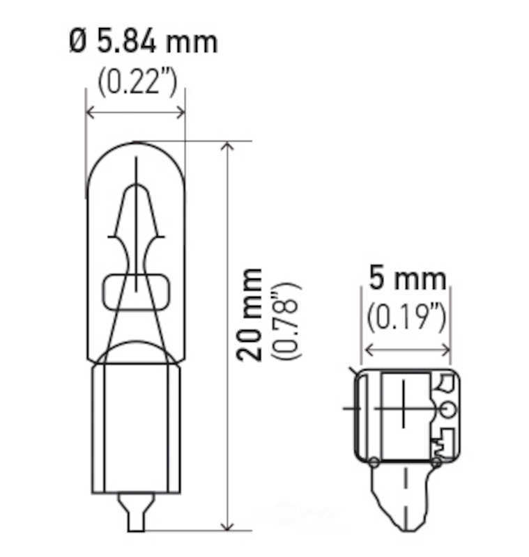HELLA - Instrument Panel Light Bulb - HLA 2721