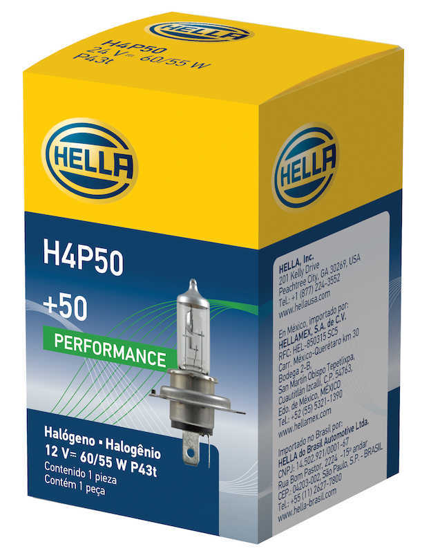 HELLA - Headlight Bulb - HLA H4P50