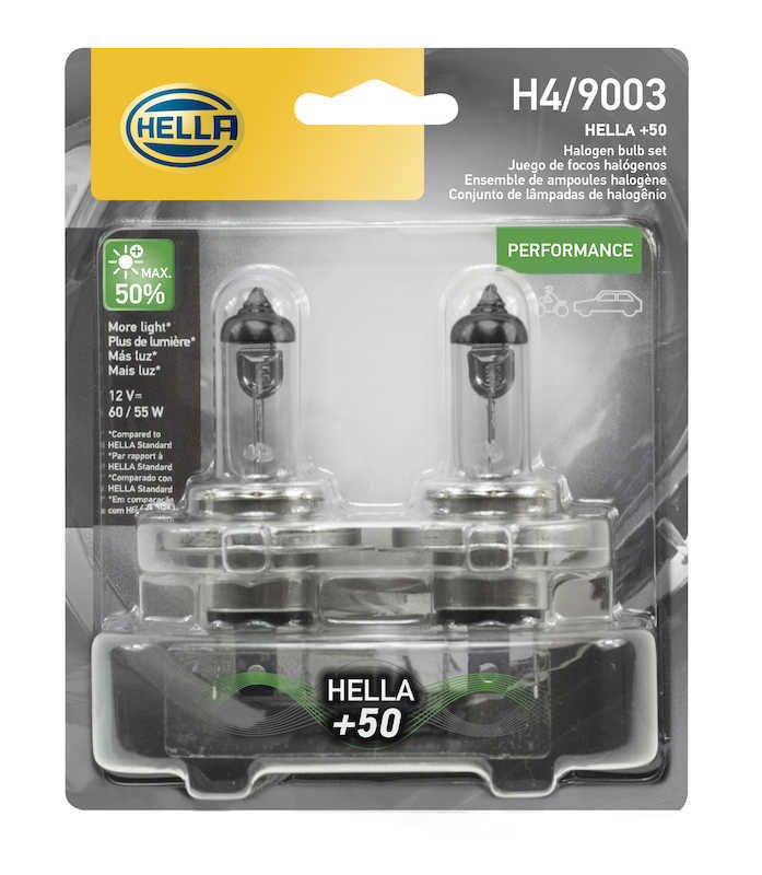 HELLA - Headlight Bulb - HLA H4P50TB