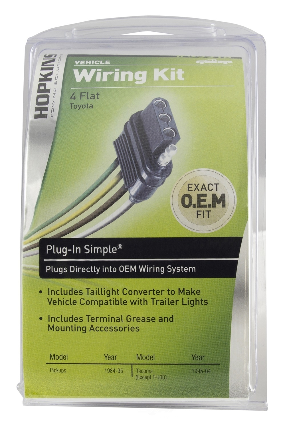 HOPKINS MANUFACTURING - Plug-In Simple Vehicle To Trailer Wiring Harness - HOP 43315