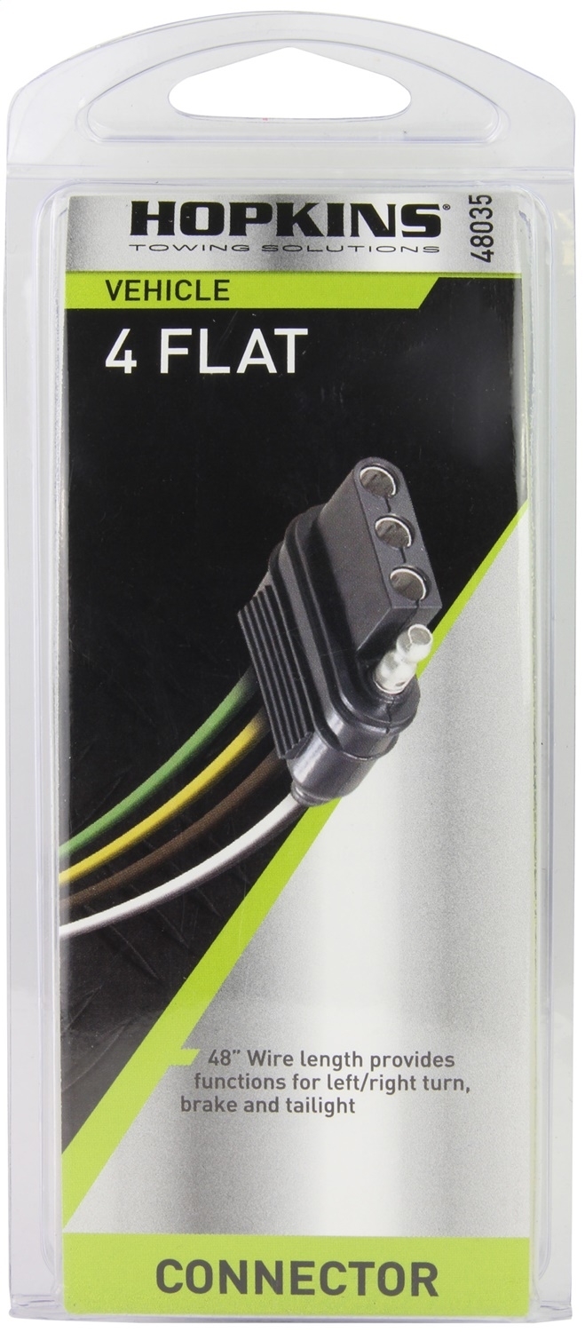 HOPKINS MANUFACTURING - 4-Wire Flat Vehicle End Connector - HOP 48035