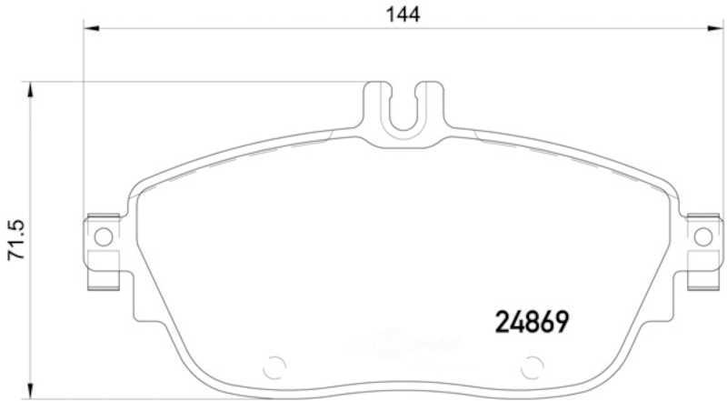 HELLA-PAGID - Low-Metallic Pads (Front) - HPD 355019721