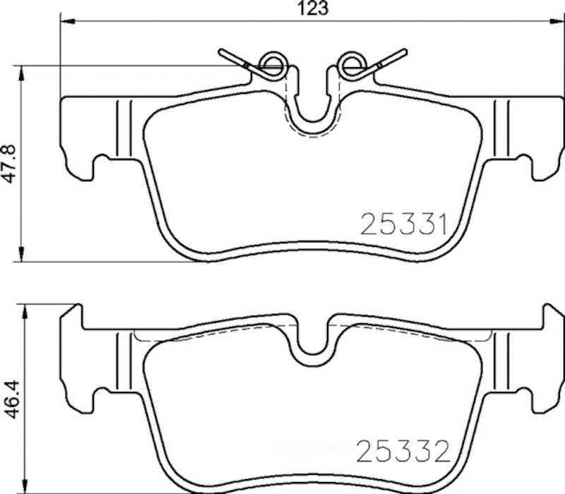 HELLA-PAGID - Low-Metallic Pads - HPD 355021681