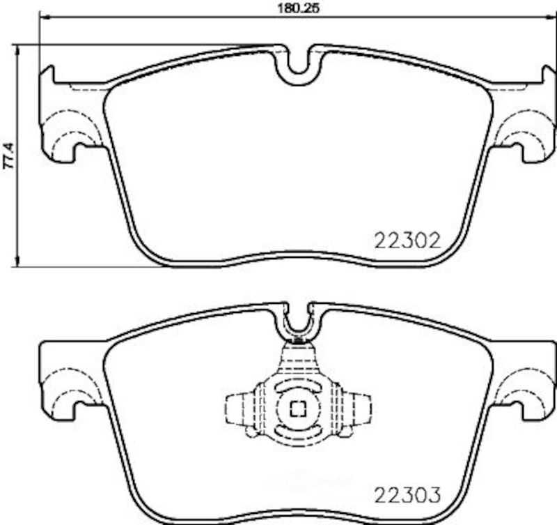 HELLA-PAGID - Low-Metallic Pads (Front) - HPD 355024661