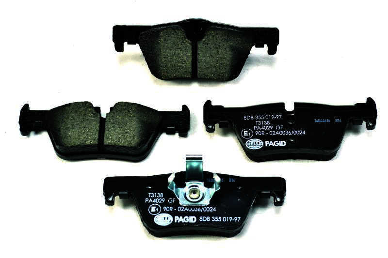 HELLA BRAKES 355019971 — Jeu de plaquettes de frein à disque arrière