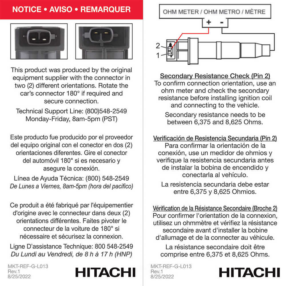 HITACHI - Ignition Coil - HTH - igc0168