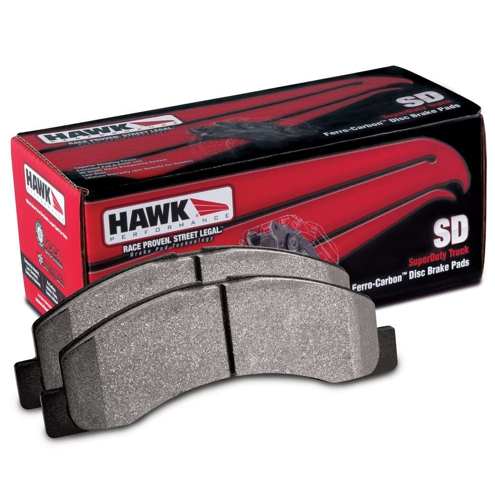 Disc Brake Pad Set-SuperDuty Disc Brake Pad Rear Hawk Perf HB568P.666 