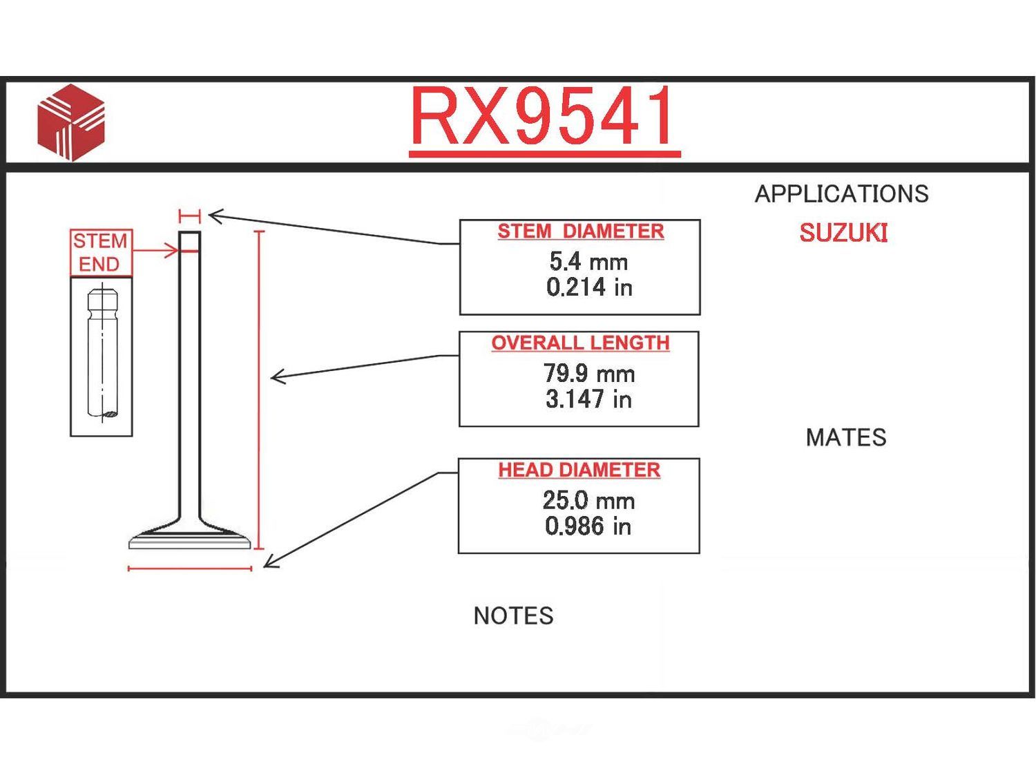 ITM - Engine Exhaust Valve - ITM - rx9541