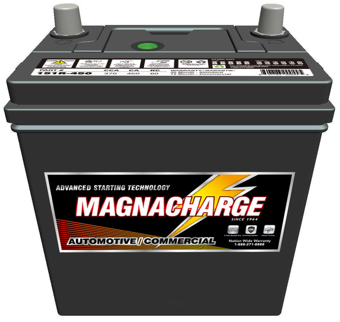 MAGNACHARGE BATTERY EXCHANGE MS151R-450 — Vehicle Battery