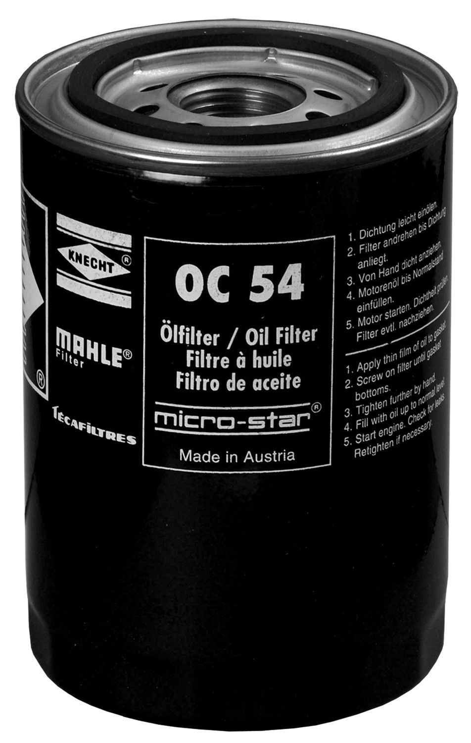 MAHLE ORIGINAL - Engine Oil Filter - MHL OC 54