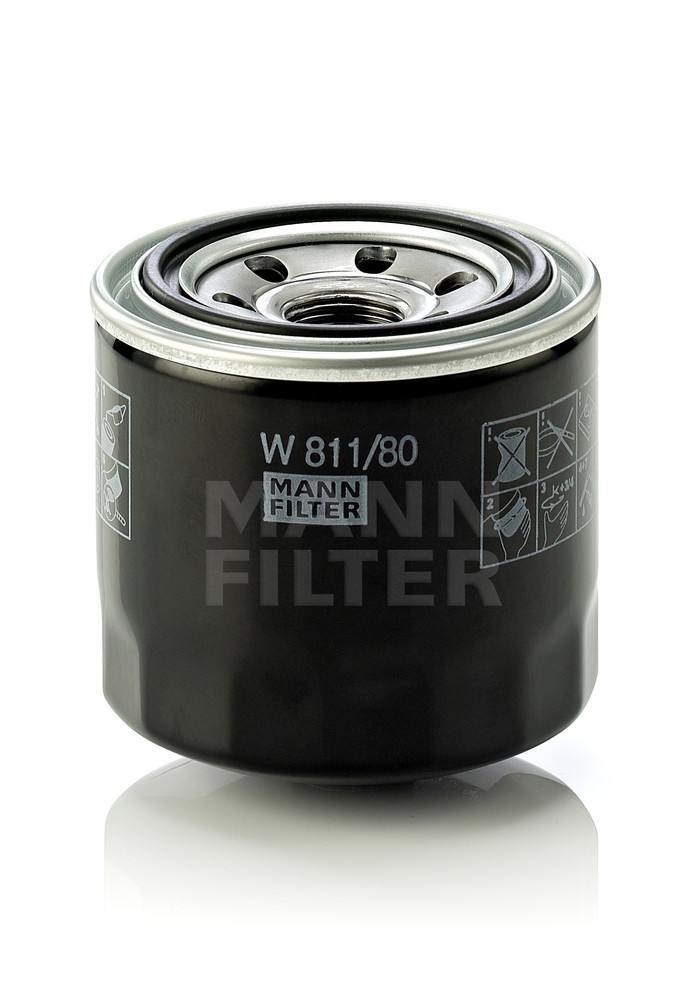 MANN-FILTER - Engine Oil Filter - MNH W 811/80