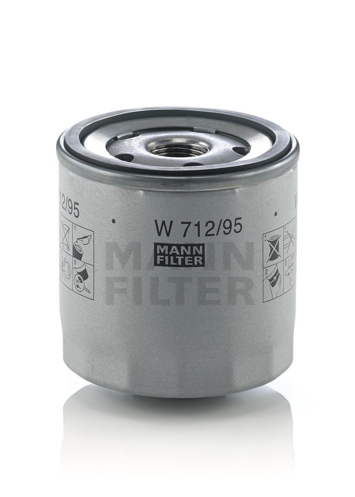 MANN-FILTER - Engine Oil Filter - MNH W 712/95