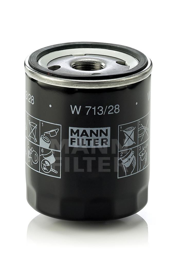 MANN-FILTER - Engine Oil Filter - MNH W 713/28