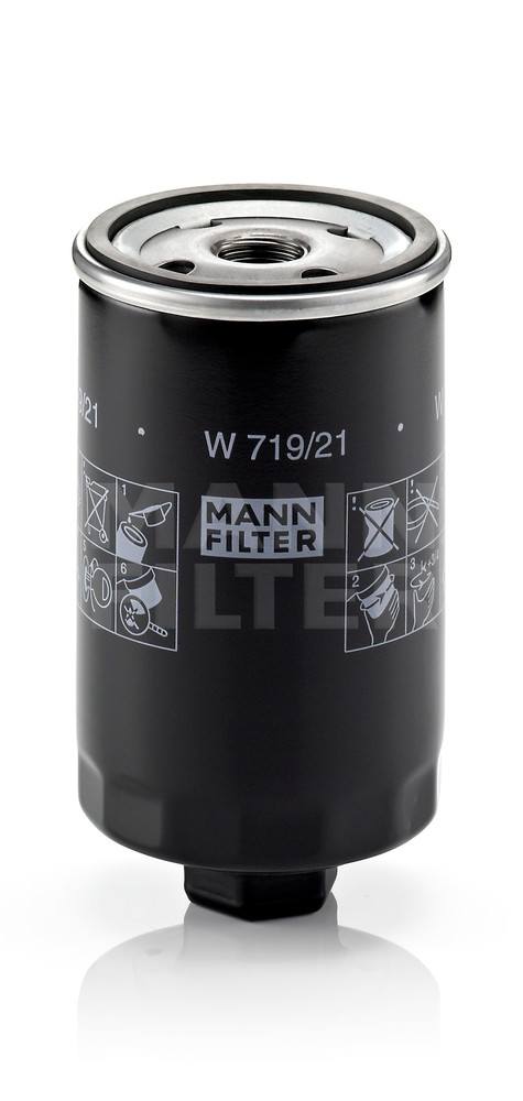 MANN-FILTER - Engine Oil Filter - MNH W 719/21