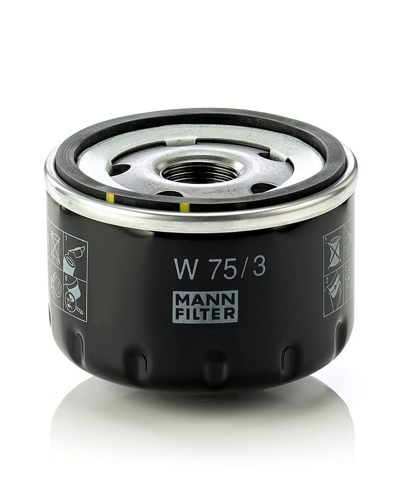 MANN-FILTER - Engine Oil Filter - MNH W 75/3