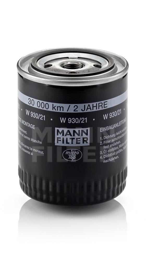 MANN-FILTER - Engine Oil Filter - MNH W 930/21