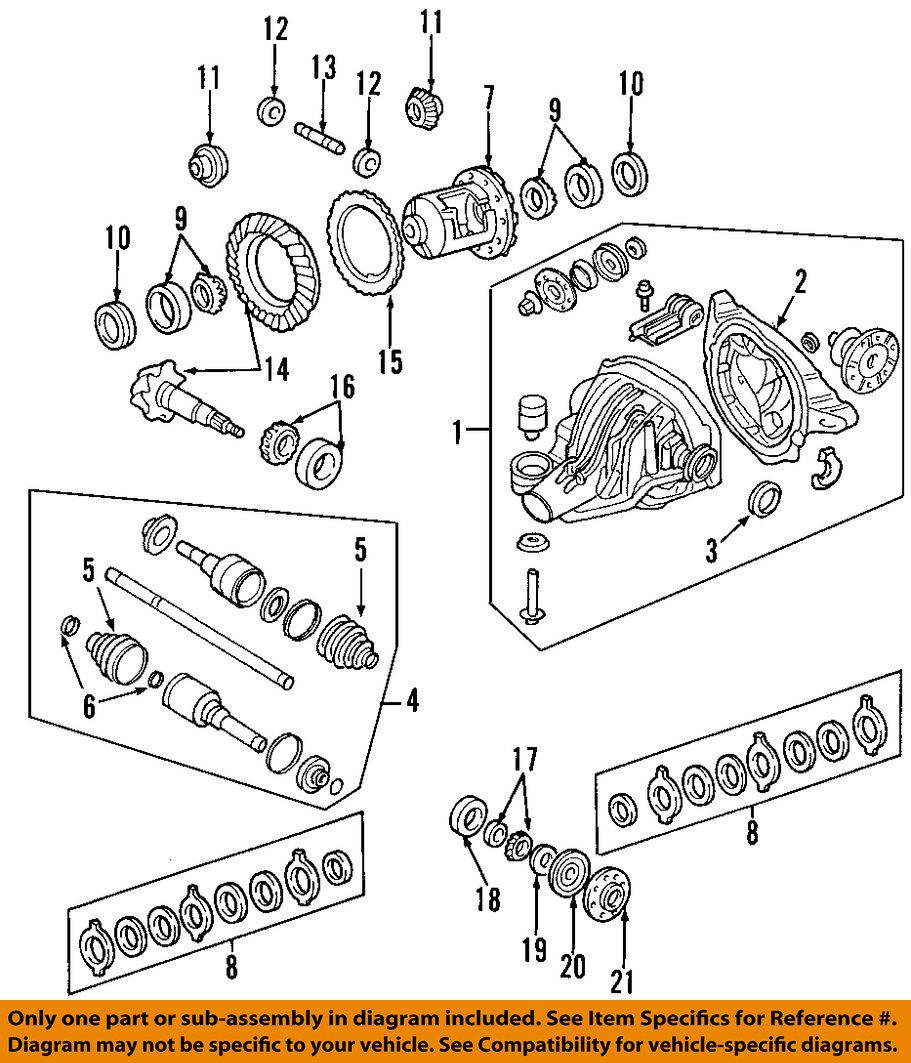 Oem ford rearend assemblys #4