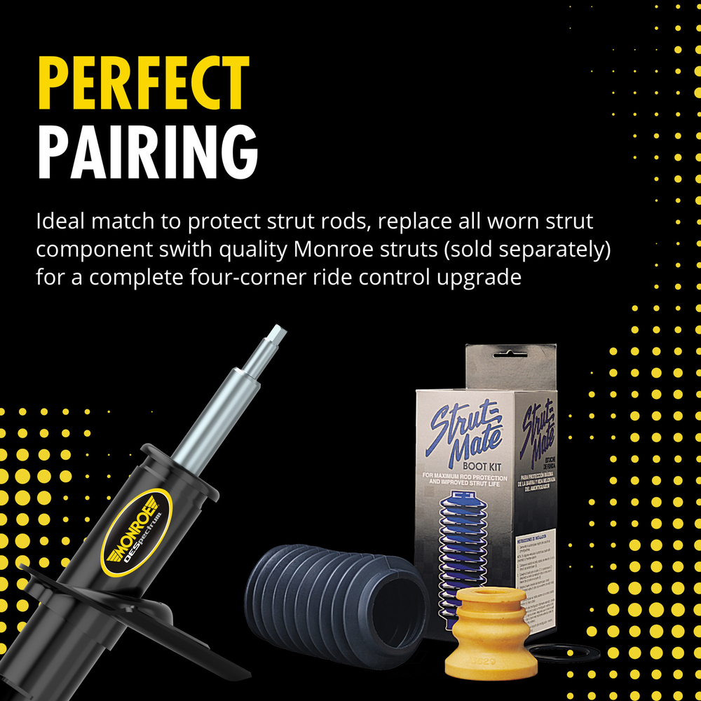 Strut-Mate Front; Rear Suspension Strut Bumper and Bellows Kit