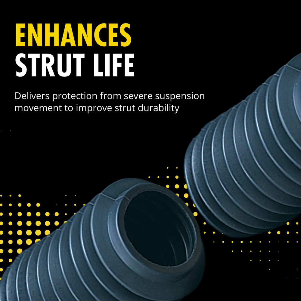 Strut-Mate Front; Rear Suspension Strut Bumper and Bellows Kit