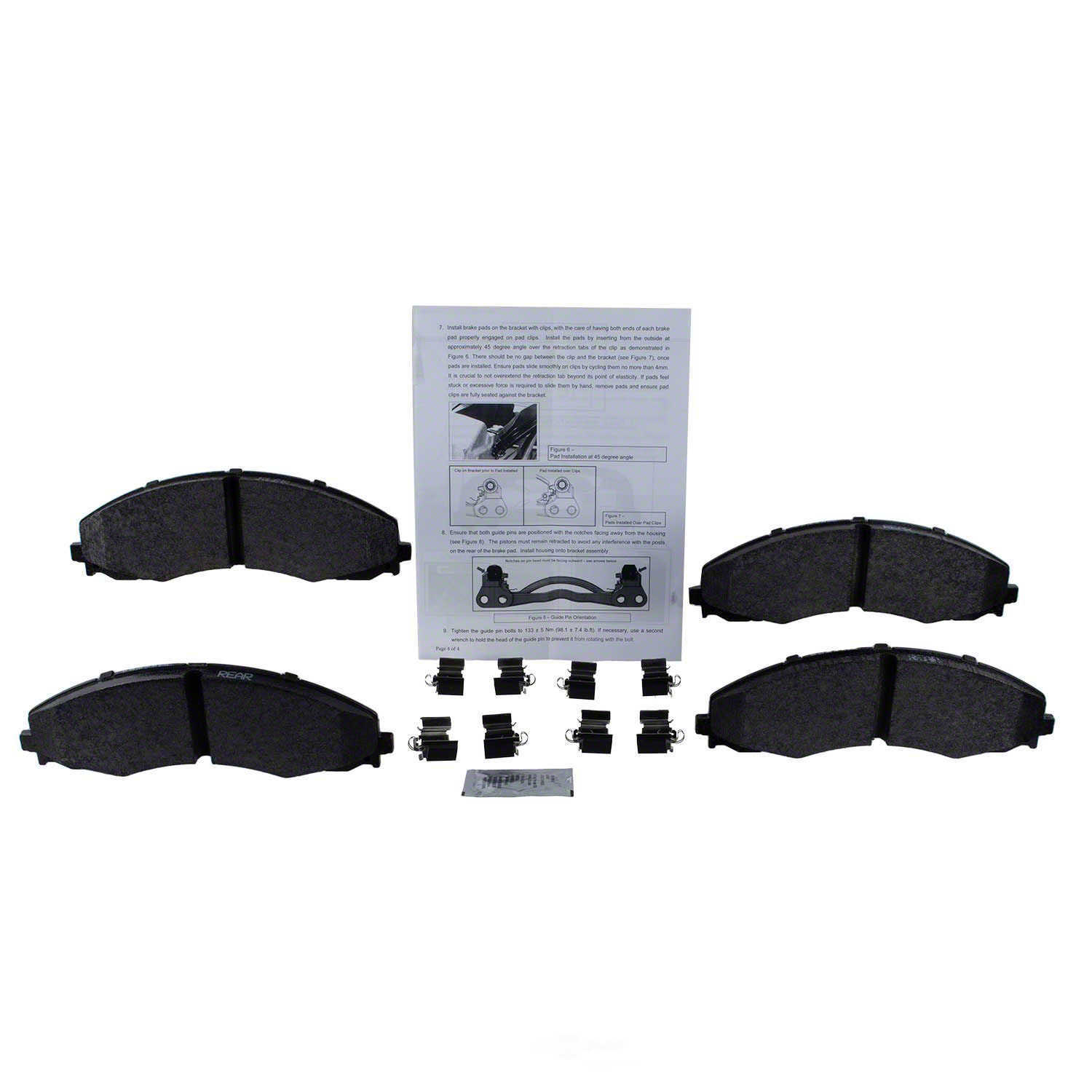 MOTORCRAFT - Standard Premium Disc Brake Pad (Rear) - MOT BRF-1976