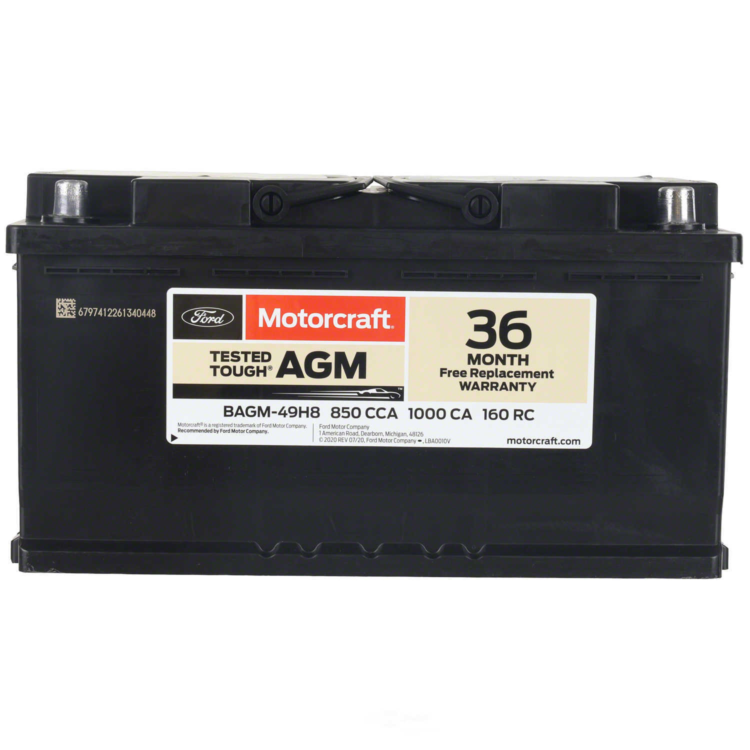 MOTORCRAFT BAGM-49H8 — Batterie de véhicule