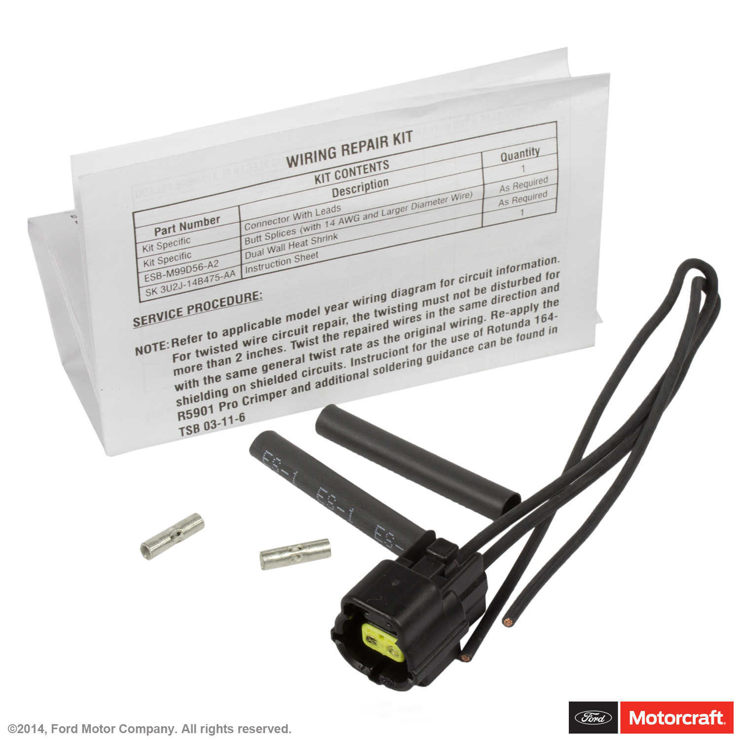 MOTORCRAFT - Hood Ajar Indicator Switch Connector - MOT WPT-1011