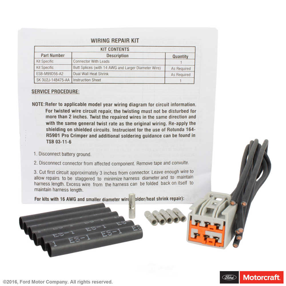 MOTORCRAFT - Sunroof Switch Connector - MOT WPT-1019