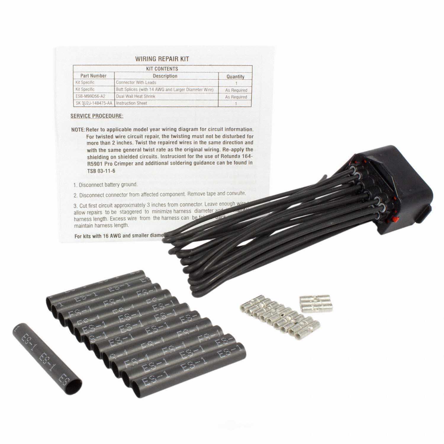 MOTORCRAFT - Headlight High / Low Beam Lamp Connector - MOT WPT-1061