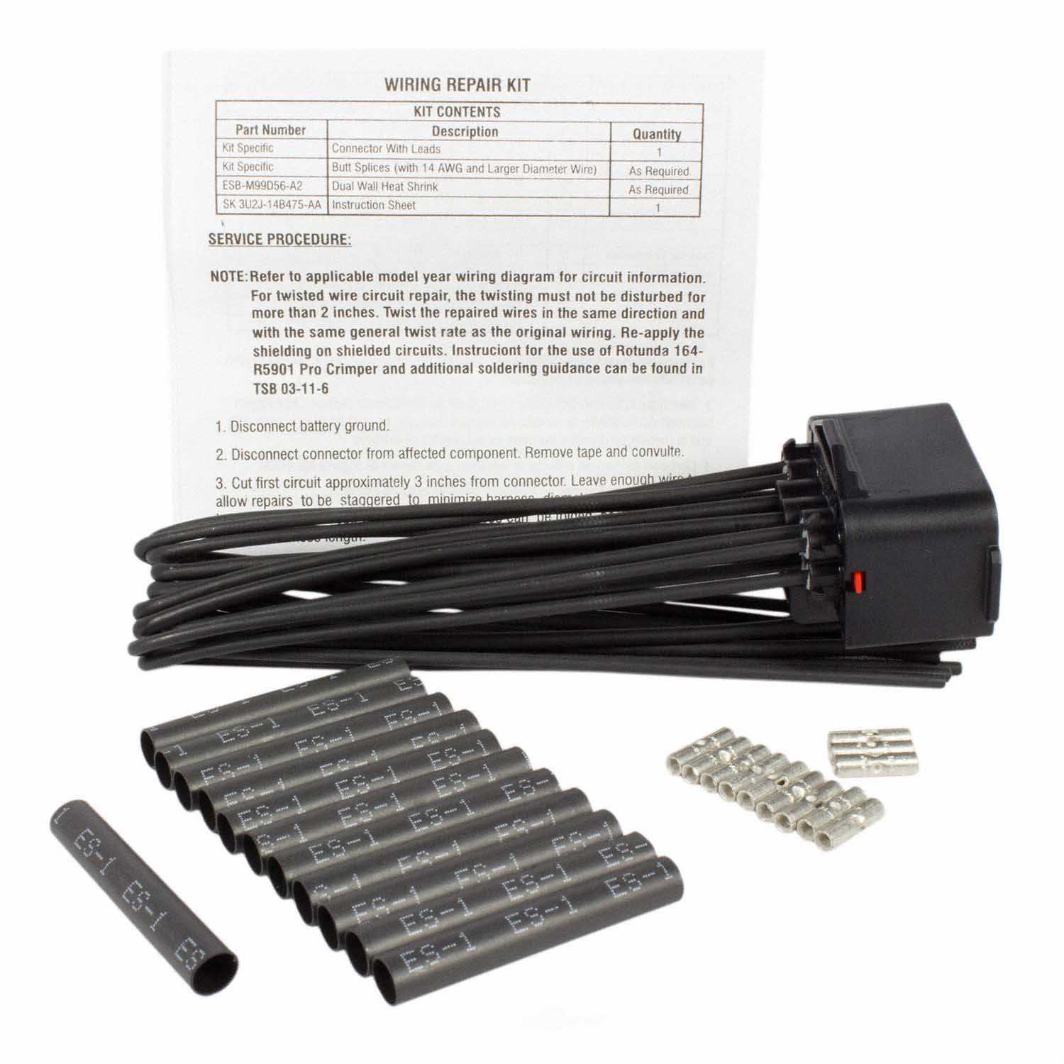 MOTORCRAFT - Headlight High / Low Beam Lamp Connector - MOT WPT-1061