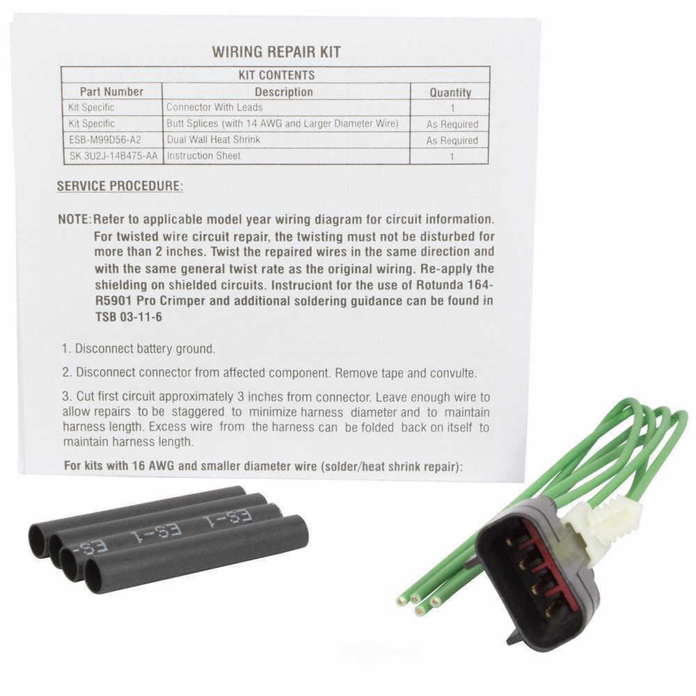 MOTORCRAFT - Ignition Knock(detonation) Sensor Connector - MOT WPT-1220