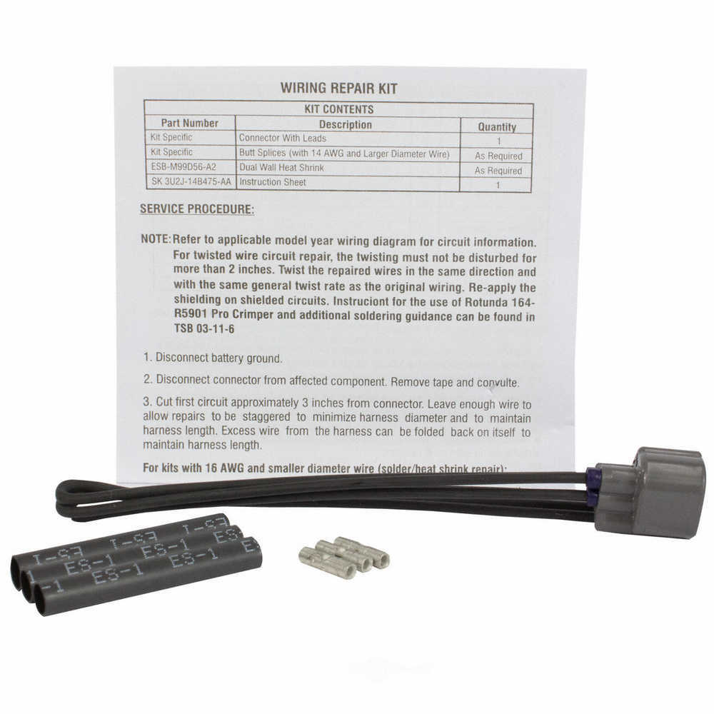MOTORCRAFT - Fuel Rail Pressure Sensor Connector - MOT WPT-1281