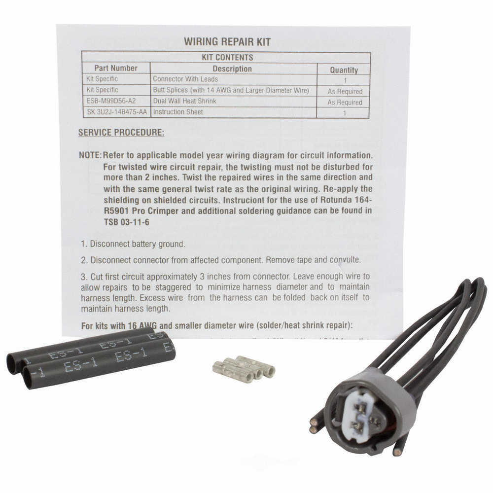 MOTORCRAFT - Fuel Rail Pressure Sensor Connector - MOT WPT-1281