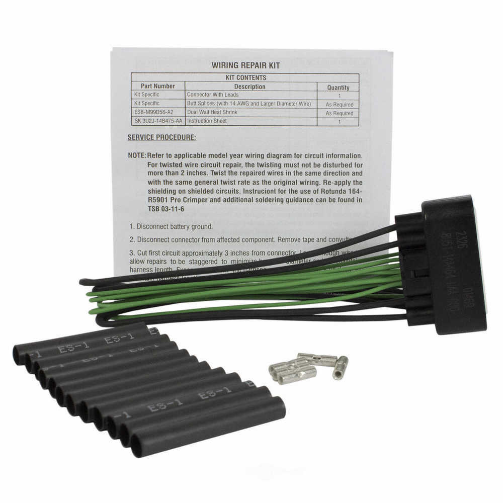 MOTORCRAFT - Windshield Wiper Motor Connector (Front) - MOT WPT-1316