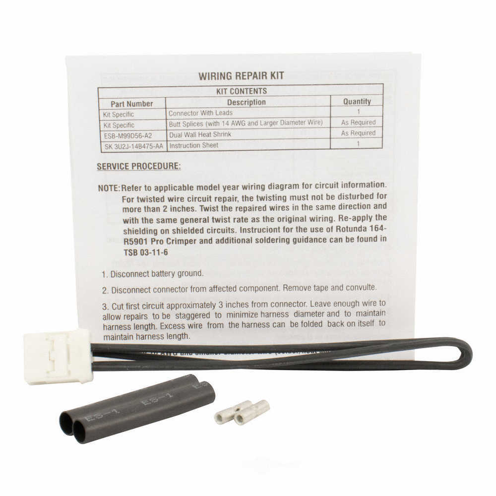MOTORCRAFT - HVAC Blower Motor Connector (Rear) - MOT WPT-1347