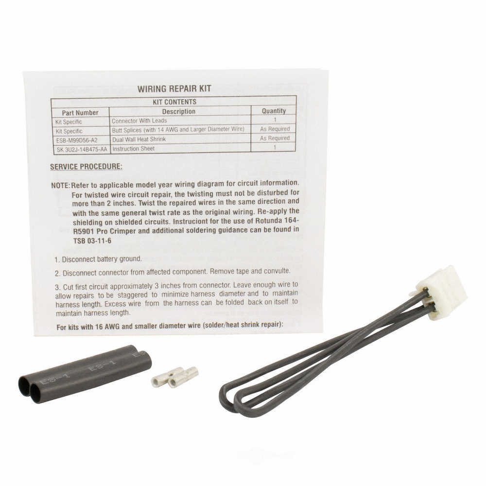 MOTORCRAFT - HVAC Blower Motor Connector - MOT WPT-1347