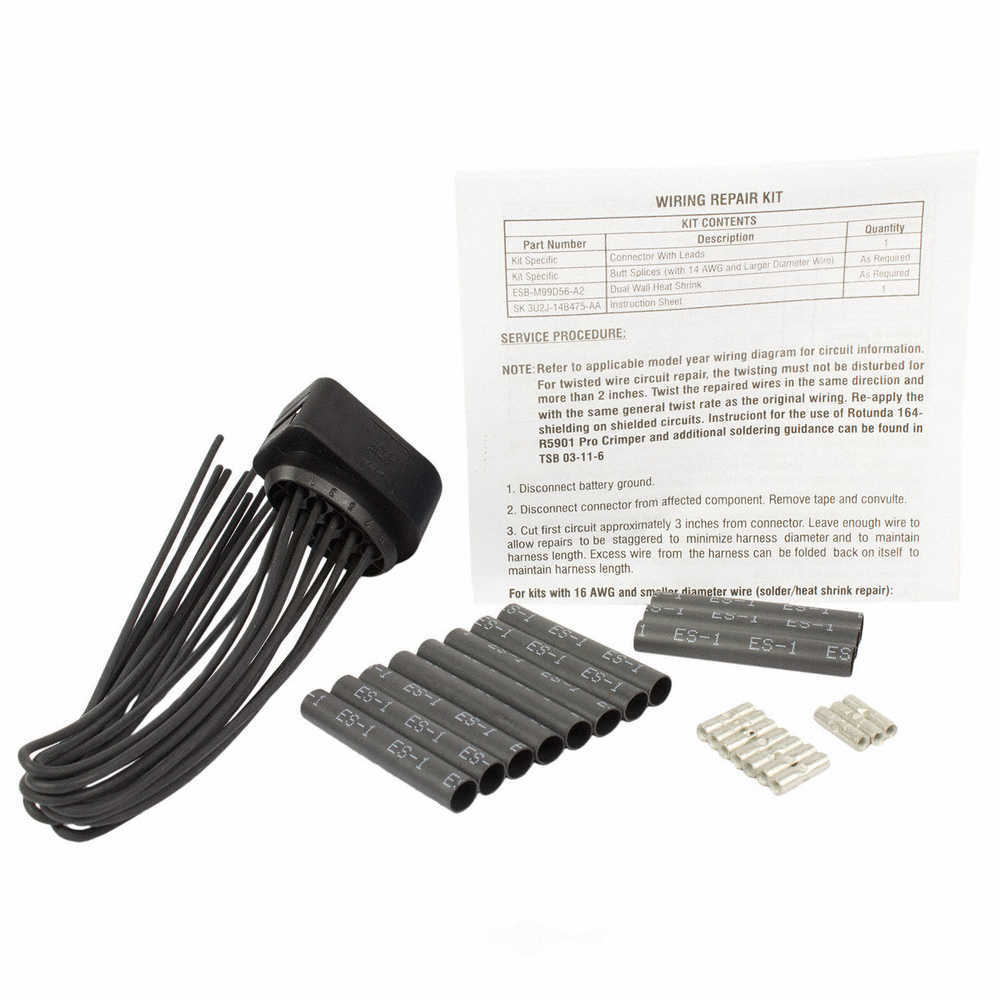 MOTORCRAFT - Headlight High / Low Beam Lamp Connector - MOT WPT-1348