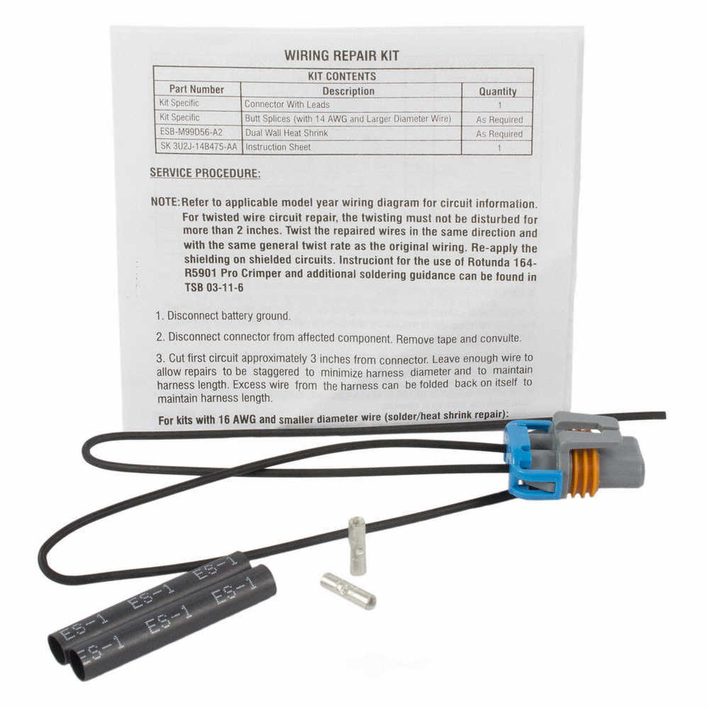 MOTORCRAFT - Headlight Low Beam Lamp Connector - MOT WPT-1384