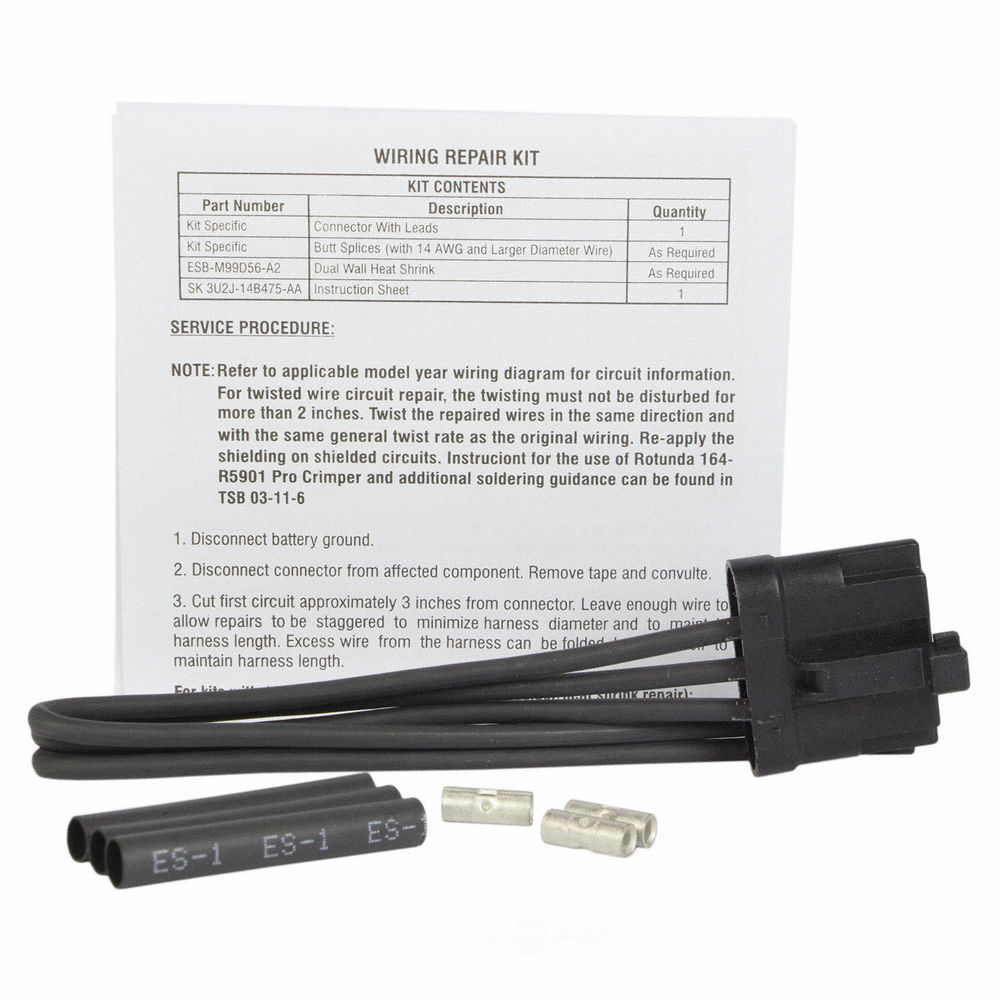 MOTORCRAFT - Engine Cooling Fan Motor Connector - MOT WPT-1416