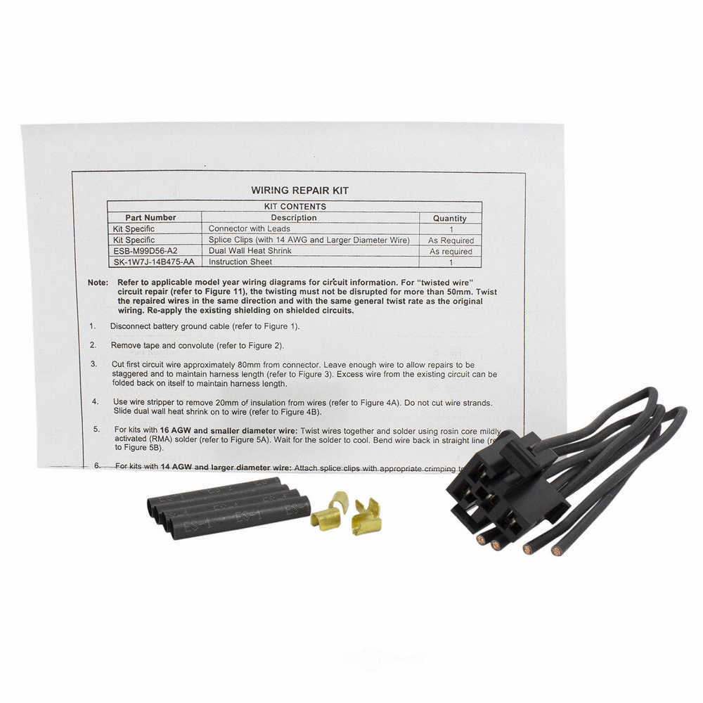 MOTORCRAFT - HVAC Blower Motor Resistor Connector (Front) - MOT WPT-1521