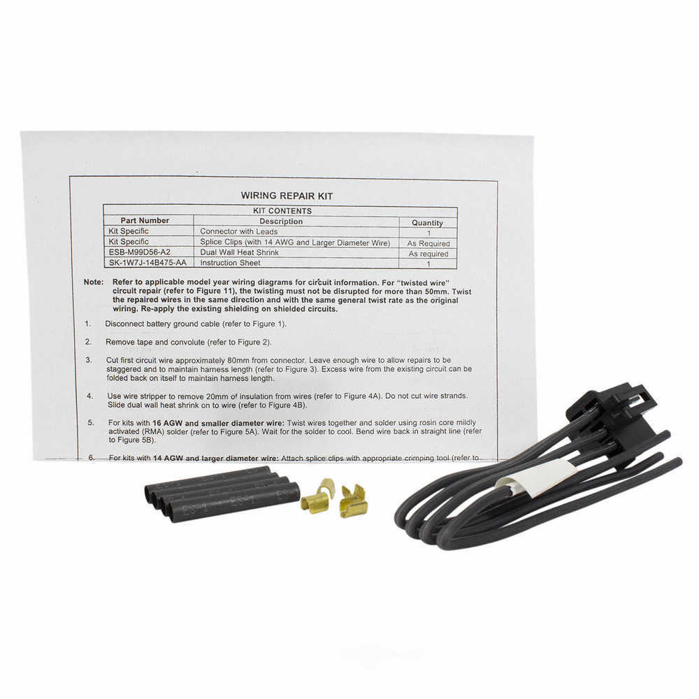 MOTORCRAFT - HVAC Blower Motor Resistor Connector (Front) - MOT WPT-1521
