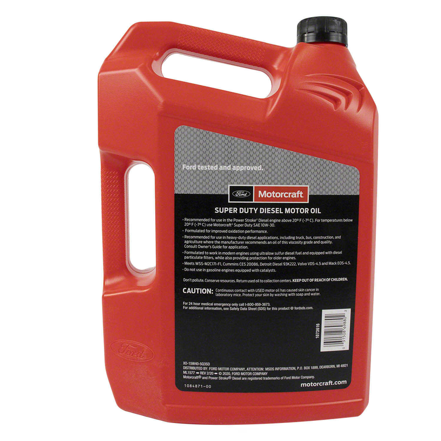 MOTORCRAFT - Super Duty Diesel Motor Oil - 5 Quart - MOT XO-15W40-5Q3SD
