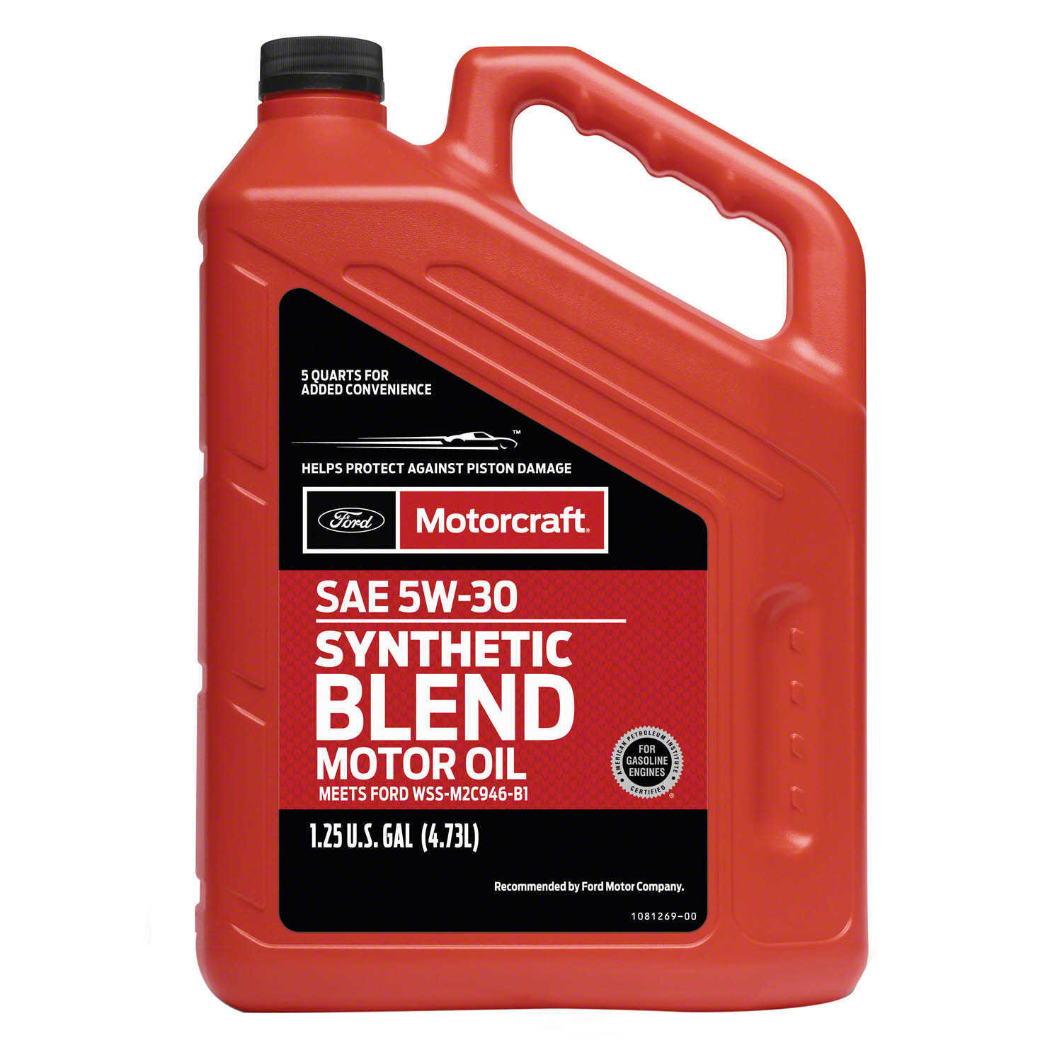 MOTORCRAFT - Premium Synthetic Blend Motor Oil - 5 Quart - MOT XO-5W30-5Q3SP