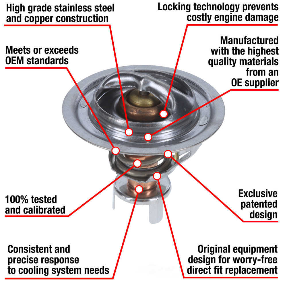 MOTORAD - Fail-safe Coolant Thermostat - MTO - 7268-170