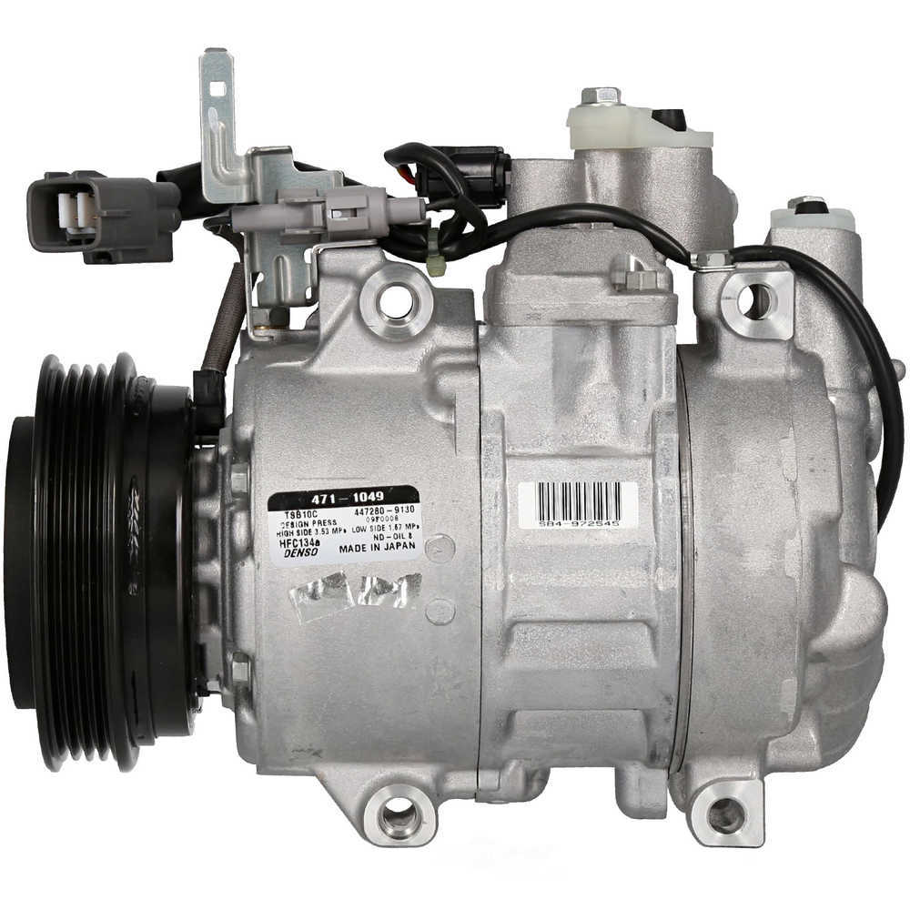 DENSO - NEW Compressor w/Clutch - NDE - 471-1049