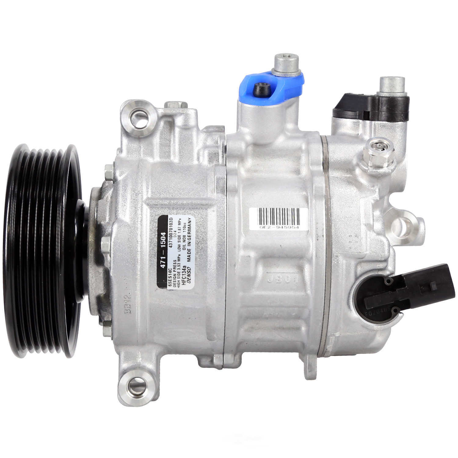 DENSO - NEW Compressor w/Clutch - NDE - 471-1504