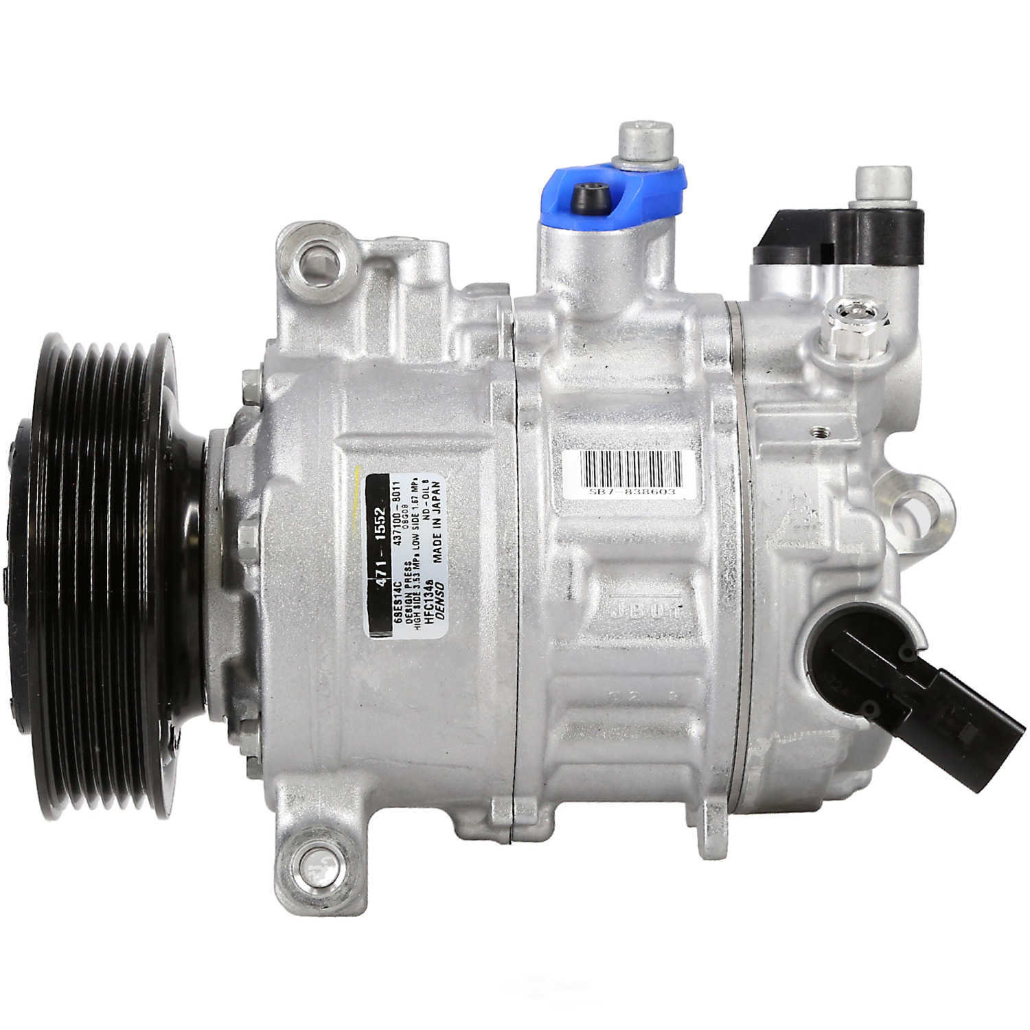 DENSO - NEW Compressor w/Clutch - NDE - 471-1552